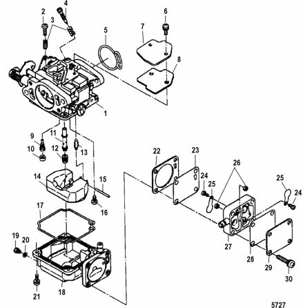 Lock frgasare Mercury