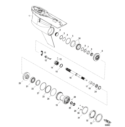 Hylsa v�xelhus Mercury