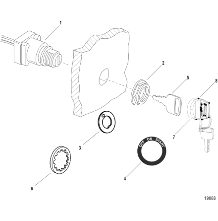 Gummi nyckel Mercury
