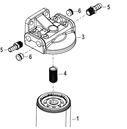 Plugg br�nslefilterh�llare Mercury