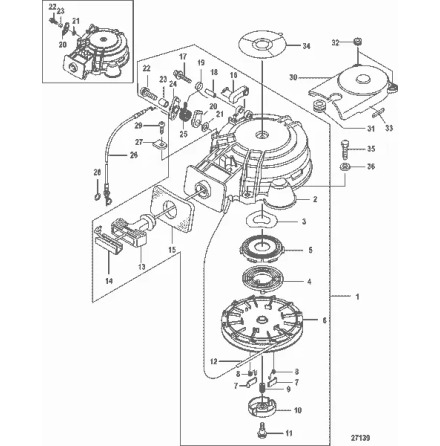 H�llare startfj�der Mercury