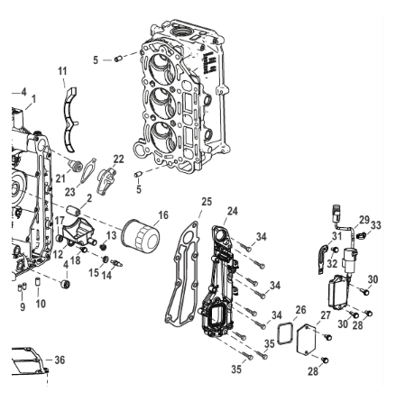Avgaspackning Mercury