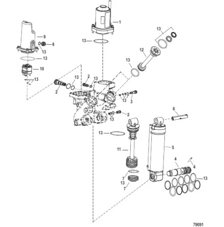 Memory piston kit Mercury