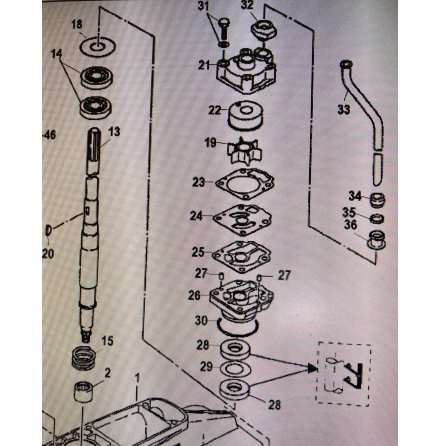 O-ring vxh Mercury